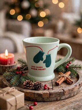 Indigo “Cold Hands” Winter Mug